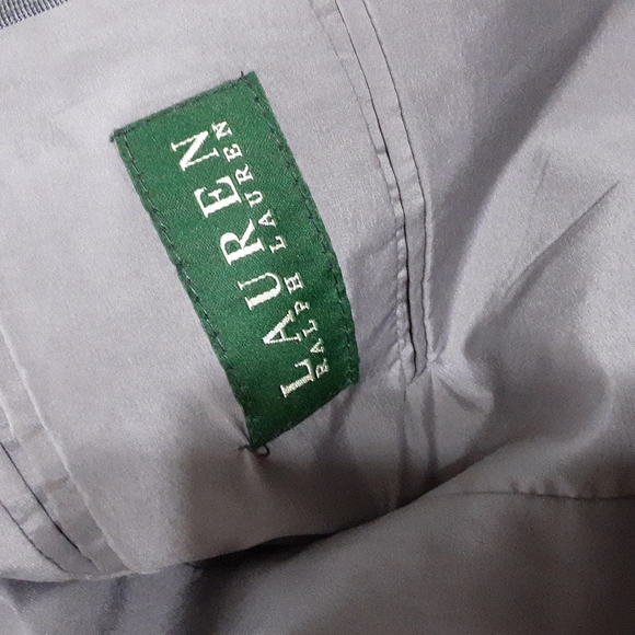 Ralph Lauren mens blazer suit plaid 100% wool Laine size 46L 2 buttons closure - Picture 6 of 8